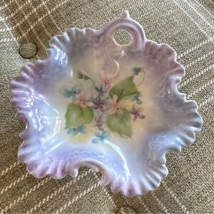 Vintage Hand-Painted Porcelain Candy Dish